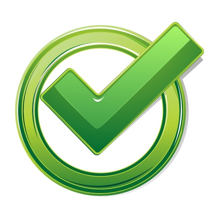 illustration of right sign on white backgroundのイラスト素材