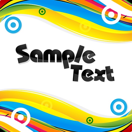 illustration of abstract colorful cardのイラスト素材