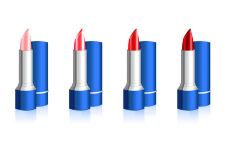 illustration of lip stick on white backgroundのイラスト素材