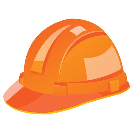 illustration of under construction helmet on white backgroundのイラスト素材