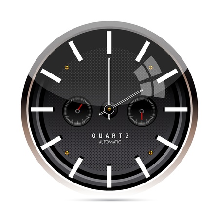 illustration of watch on white backgroundのイラスト素材