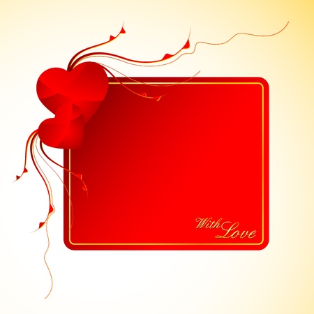 illustration of love card with heartのイラスト素材