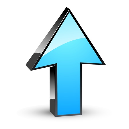 illustration of vector arrow on white backgroundのイラスト素材