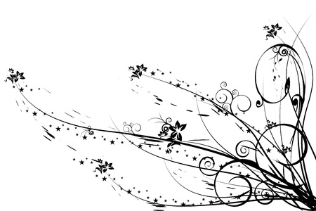 illustration of abstract floral backgroundのイラスト素材