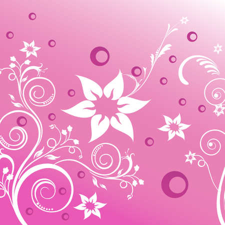 illustration of floral background on abstract backgroundの写真素材