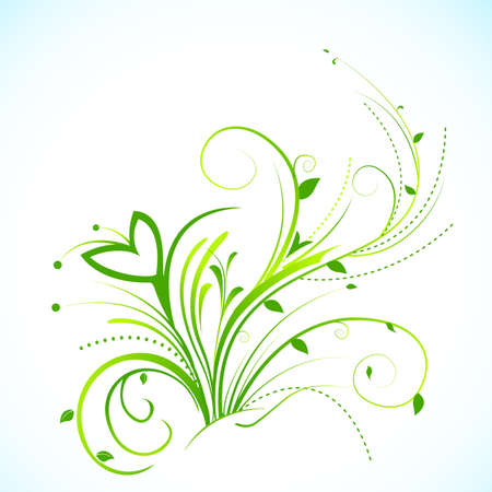 illustration of floral background on white backgroundの写真素材
