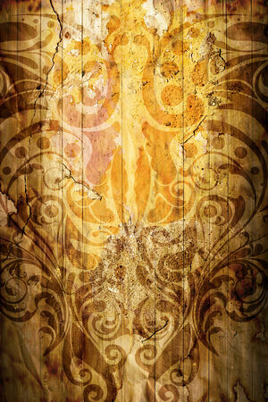 Illustration of abstract floral backgroundの写真素材