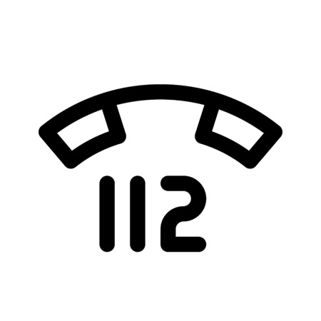 112 - emergency telephone numberのイラスト素材