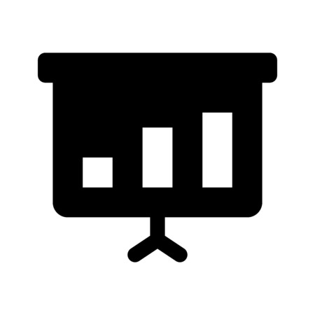 presentation chartのイラスト素材