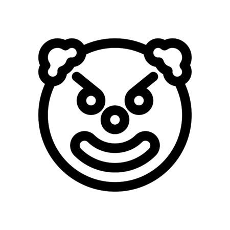 angry clownのイラスト素材