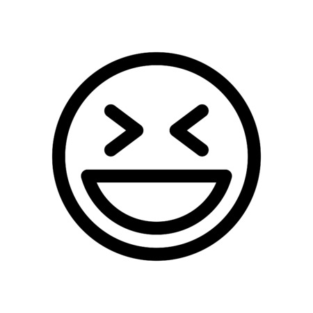 laughing emojiのイラスト素材
