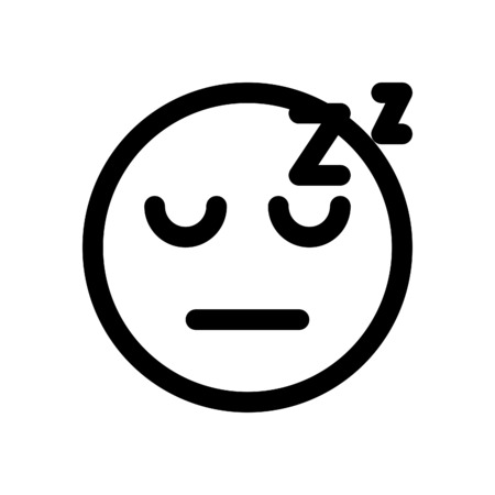 sleeping emojiのイラスト素材