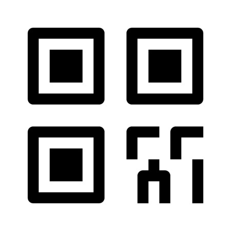 qr codeのイラスト素材