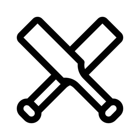 cricket batsのイラスト素材