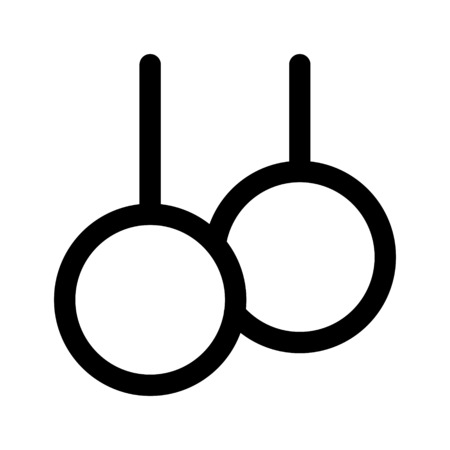 gymnastics ringsのイラスト素材