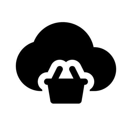 cloud shoppingのイラスト素材