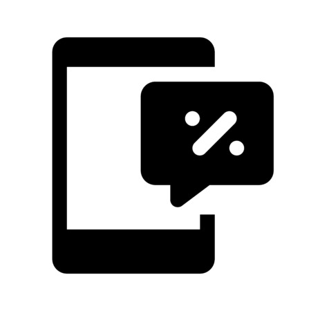 mobile discountのイラスト素材