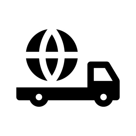 worldwide shippingのイラスト素材