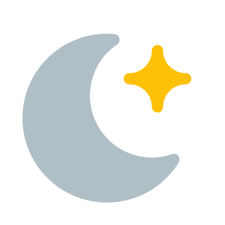 moon and starのイラスト素材