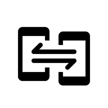 phone data exchangeのイラスト素材