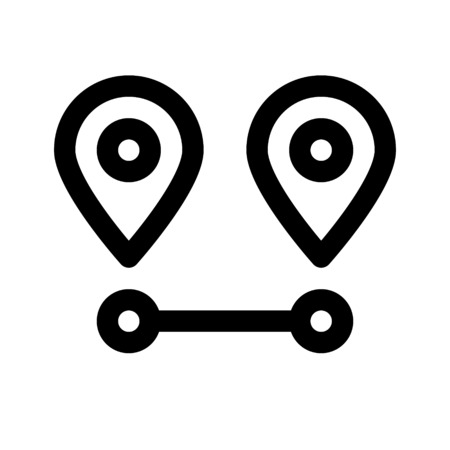 location distanceのイラスト素材