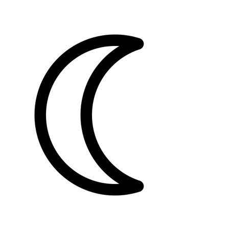 waning crescentのイラスト素材