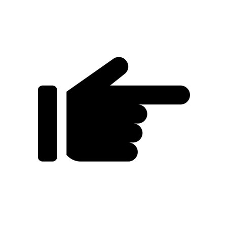 backhand index pointing rightのイラスト素材