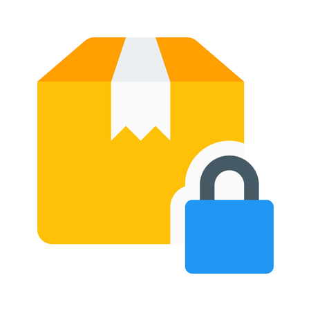 secure delivery boxのイラスト素材