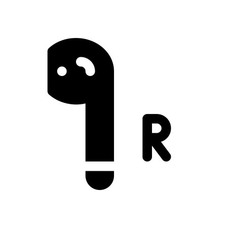 right airpodsのイラスト素材