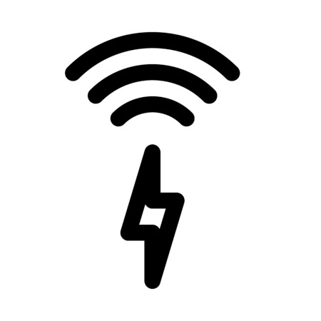 Inductive charging icon.のイラスト素材