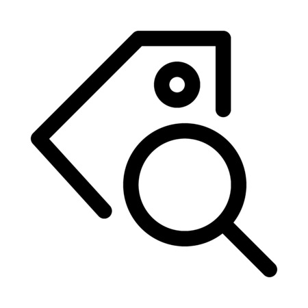 Search tag iconのイラスト素材