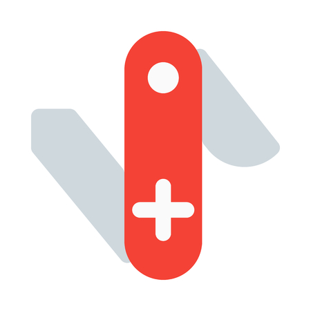 Swiss knife iconのイラスト素材