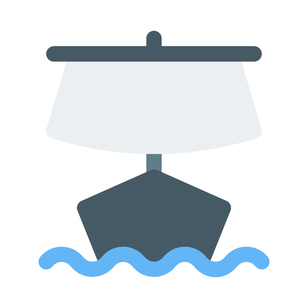 Sailboat iconのイラスト素材