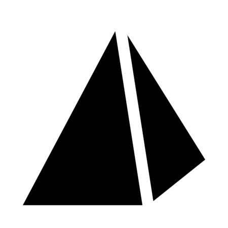 pyramid with apex pointのイラスト素材