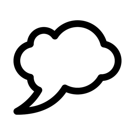 chat bubble stickerのイラスト素材