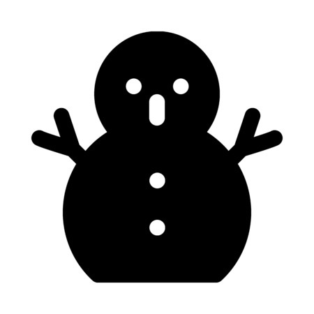Snowman, an ice scupltureのイラスト素材