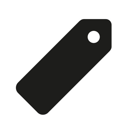 Price tag or label illustration on plain background.のイラスト素材
