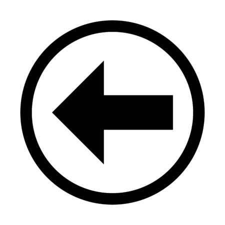 A back button icon on isolated backgroundのイラスト素材