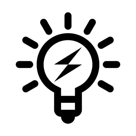 Power saving bulb illustration on plain background.のイラスト素材