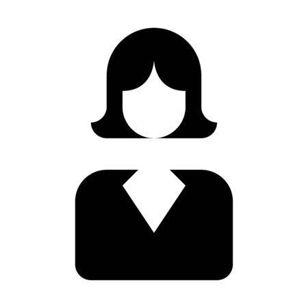 A consultant female illustration on plain background.のイラスト素材