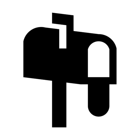 Empty open mailboxのイラスト素材