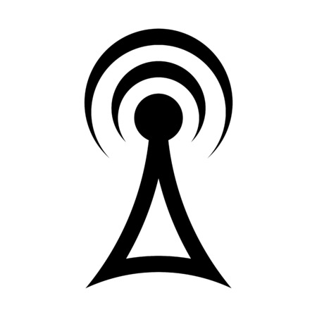 Network coverage towerのイラスト素材
