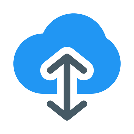 Cloud computing syncのイラスト素材