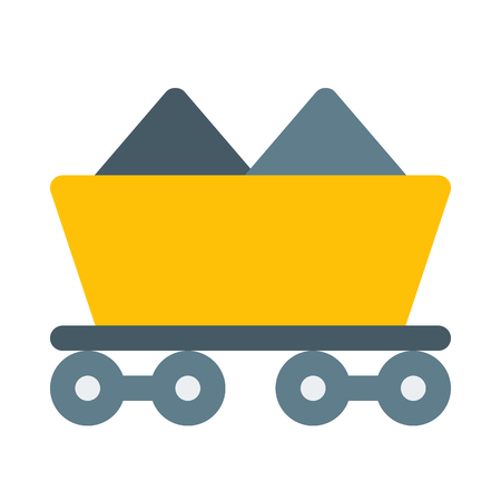 Coal transport cargoのイラスト素材
