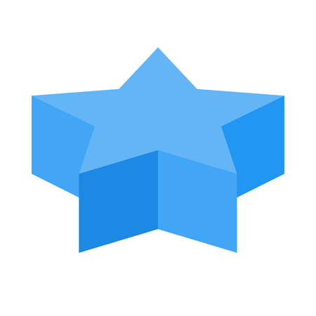 3d star shapeのイラスト素材