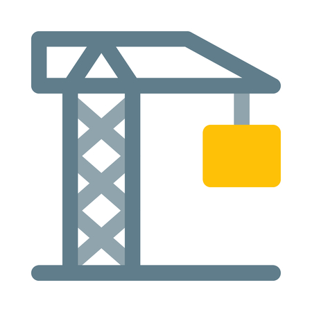 Construction tower craneのイラスト素材