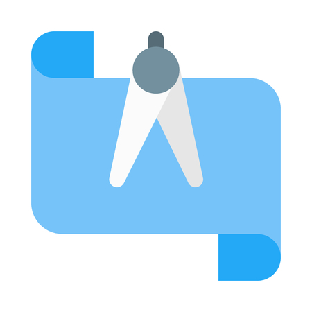 Drawing draft paperのイラスト素材