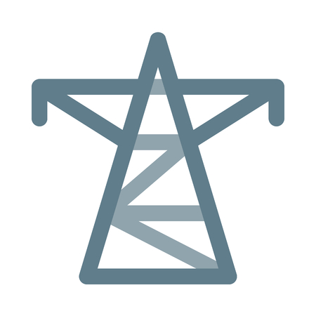 Electricity transmission towerのイラスト素材
