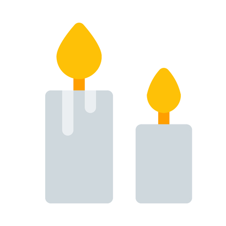 Melting candles, festive time.のイラスト素材