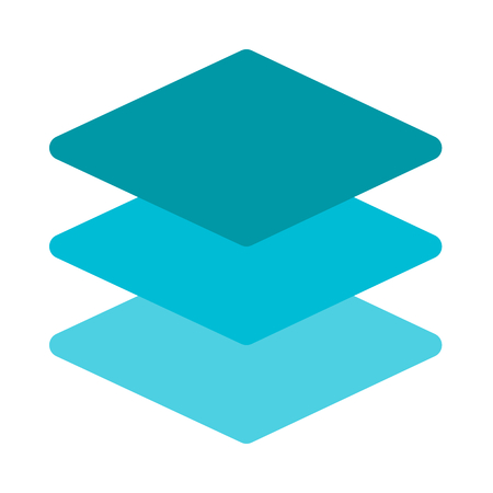 Stack multiple layersのイラスト素材